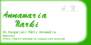 annamaria marki business card